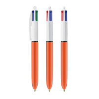 4 Colours Fine ballpen LP orange_UP white_RI black